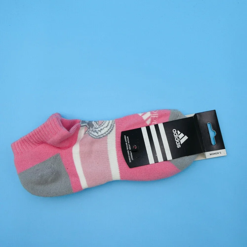 Vancouver Canucks Ankle Socks Womens One Size Adidas Pink Hockey NHL Mid Y2K New